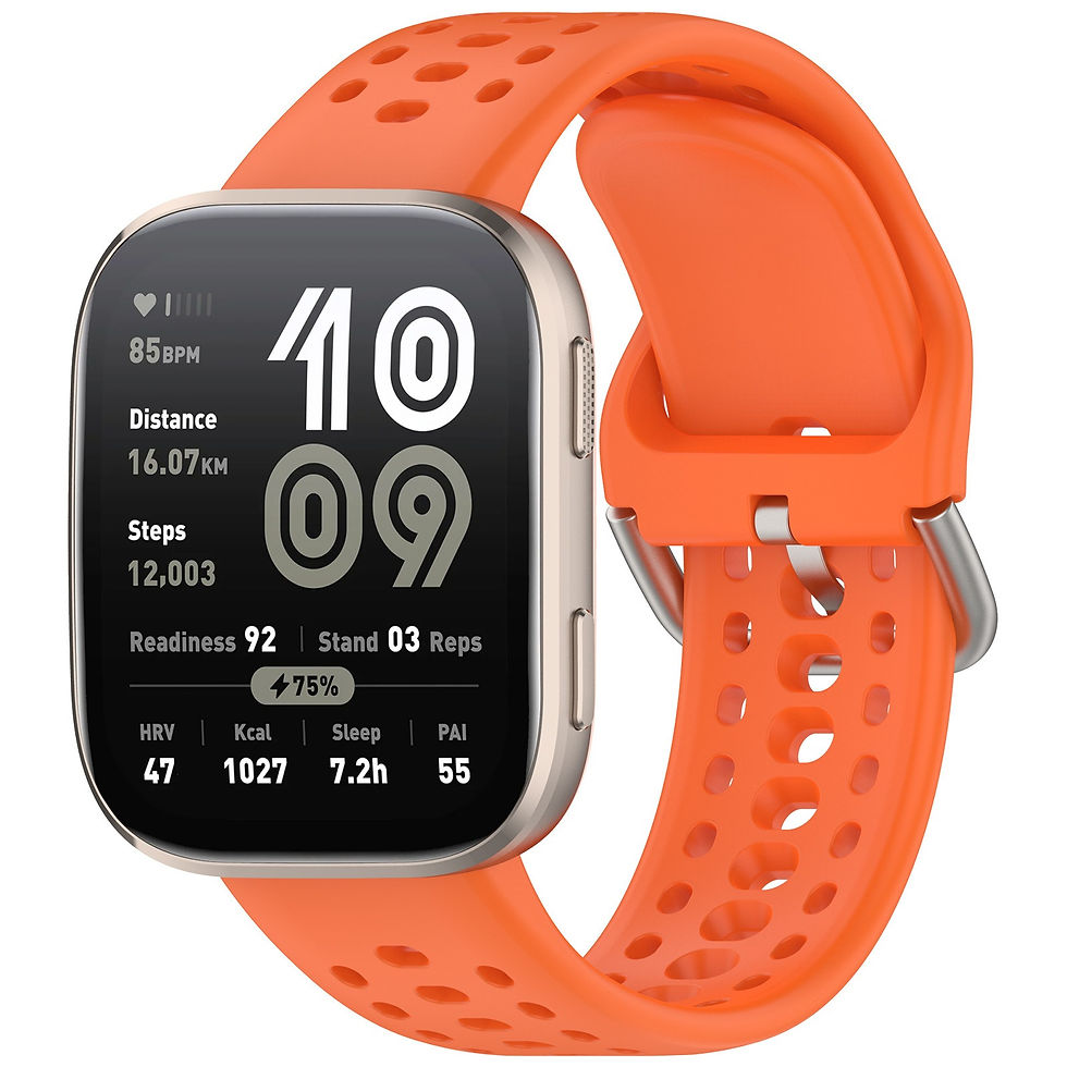 Miniatura: 22mm Official Silicone Strap For Amazfit Bip 6 Balance 2 Breathable Bracelet Wri