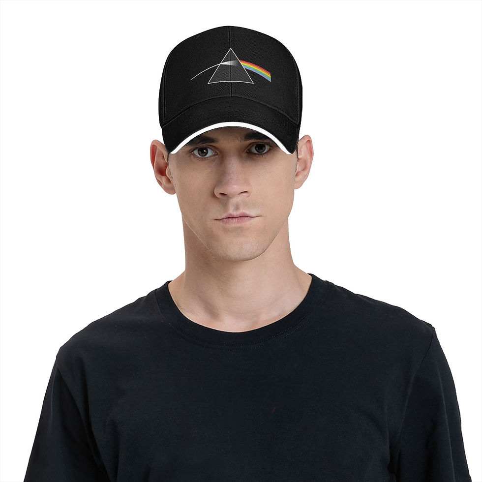 Miniatura: Band P-Pink Floyds Break Triangel Rainbow Baseball Cap Outdoor Sport Sun Visor T