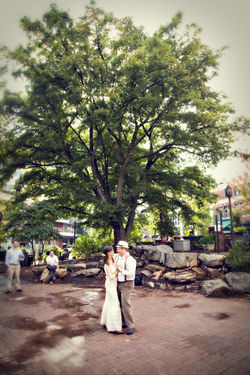 Tim & Anna, downtown Asheville, NC