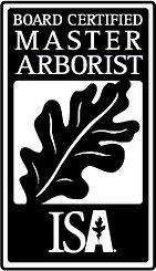 ISA Board Certified Master Arborist certification logo.