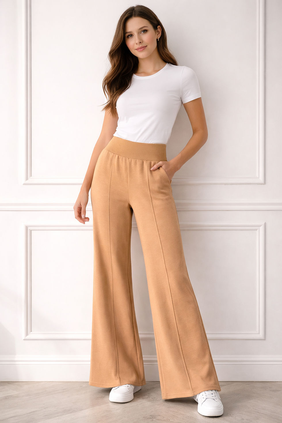 Miniatura: Pantalón de algodón Oxford fem