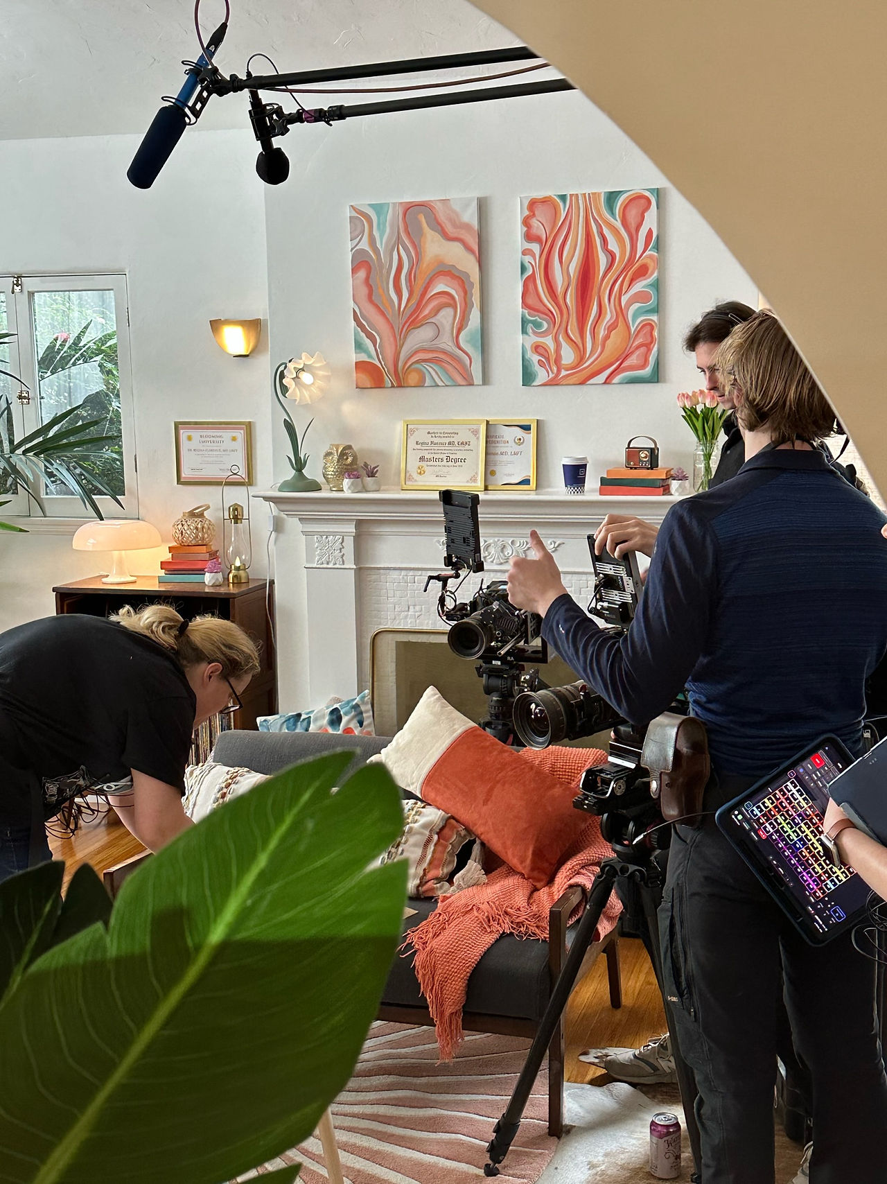 shooting the campaign.