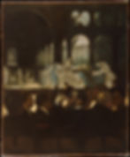 The Ballet from "Robert le Diable"
Edgar Degas French
1871
On view at The Met Fifth Avenue in Gallery 815
When Degas made this picture in 1871, Giacomo Meyerbeer’s opera Robert le Diable was forty years old and feeling its age—as reflected by the man at center, indifferent to the action and directing his binoculars at the audience. But Degas was fond of the opera, and particularly of the scene depicted here, from the third act, in which nuns arise from the dead and dance seductively amid the ruins of a moonlit monastery. The painting was exhibited in early 1872, the date inscribed on the canvas; Degas later executed a larger version (Victoria and Albert Museum, London) for Jean-Baptiste Faure, who starred in the opera.