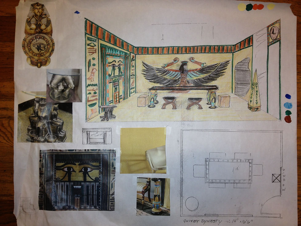 Egyptian Room Sketch