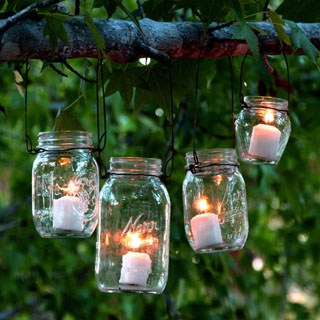 DIY Outdoor Lighting Candles