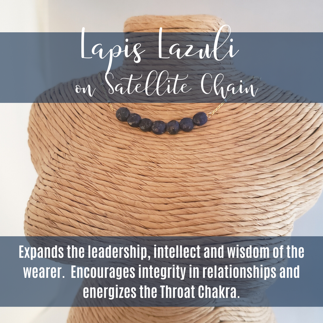 Lapis Lazuli on Gold Satellite Chain