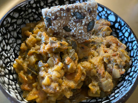 Moroccan aubergine salad