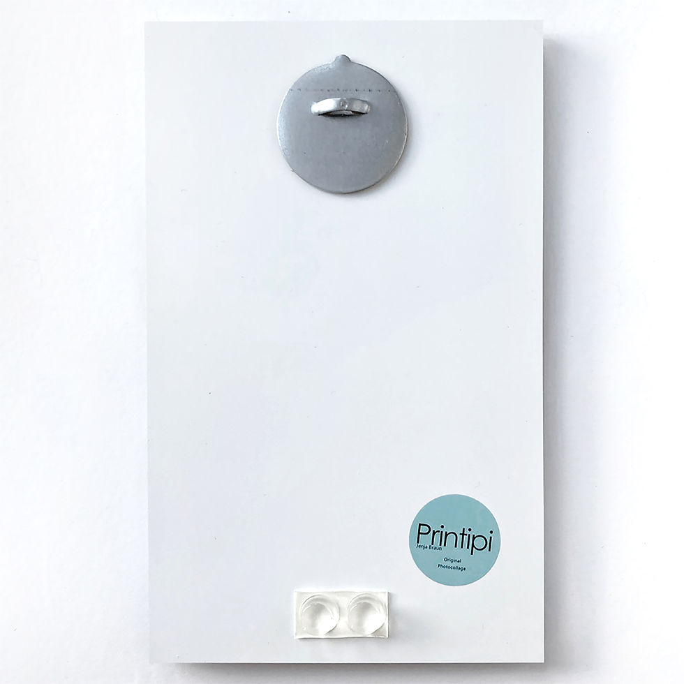 Miniaturbild: Abstrakte Kunst Coastal waters_1 von Jenja Braun Printipi, Rückansicht