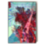 Moderne Kunst Pop Art tree 20 von Jenja Braun Printipi, Frontalansicht, gerahmt in Artbox