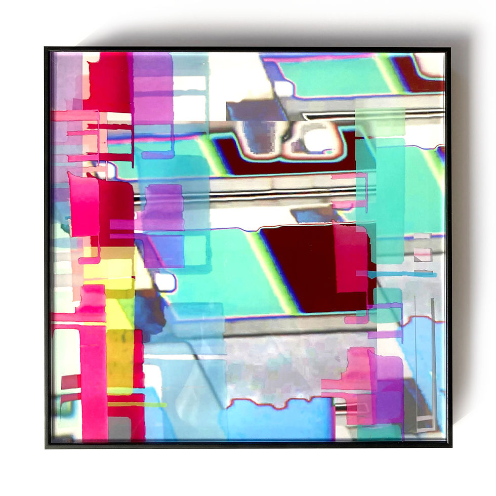 Abstrakte Kunst Graphical Art_17 von Jenja Braun Printipi, Frontalansicht