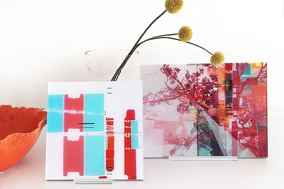 Miniaturbild: Kunst abstrakt Graphic study_2 in leuchtenden Farben von Jenja Braun