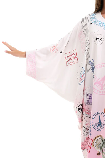 IAP Jetsetter's Diary Caftan - Right Front Sleeves View