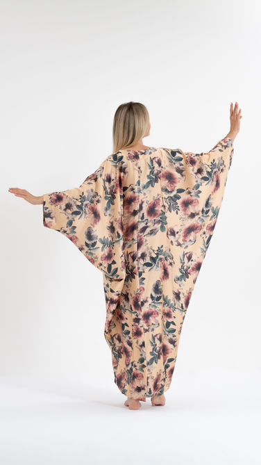 IAP Arabian Hibiscus Modest Caftan - Back View