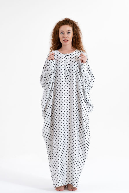 IAP Classic Polka-Dots Traditional Kaftan - Front View