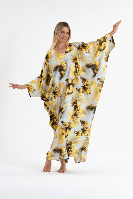 IAP Baroque Bouquet Modest Kaftan - Fancy View