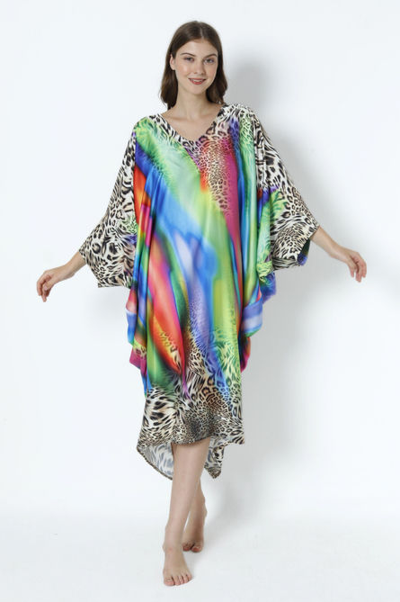 IAP Unapologetic Cheetah Modern Caftan - Front View