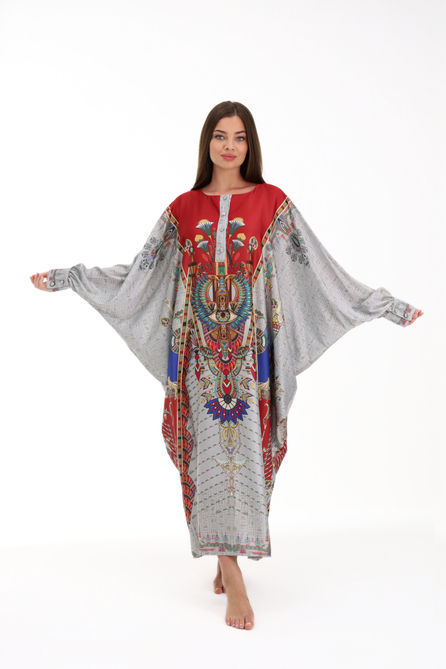 IAP Pharoh's Gateway to Afterlife Traditional Caftan - Front View