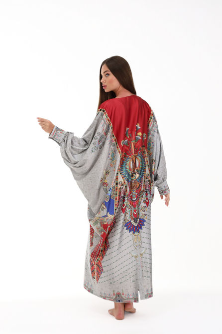 IAP Pharoh's Gateway to Afterlife Traditional Caftan - Side View Back