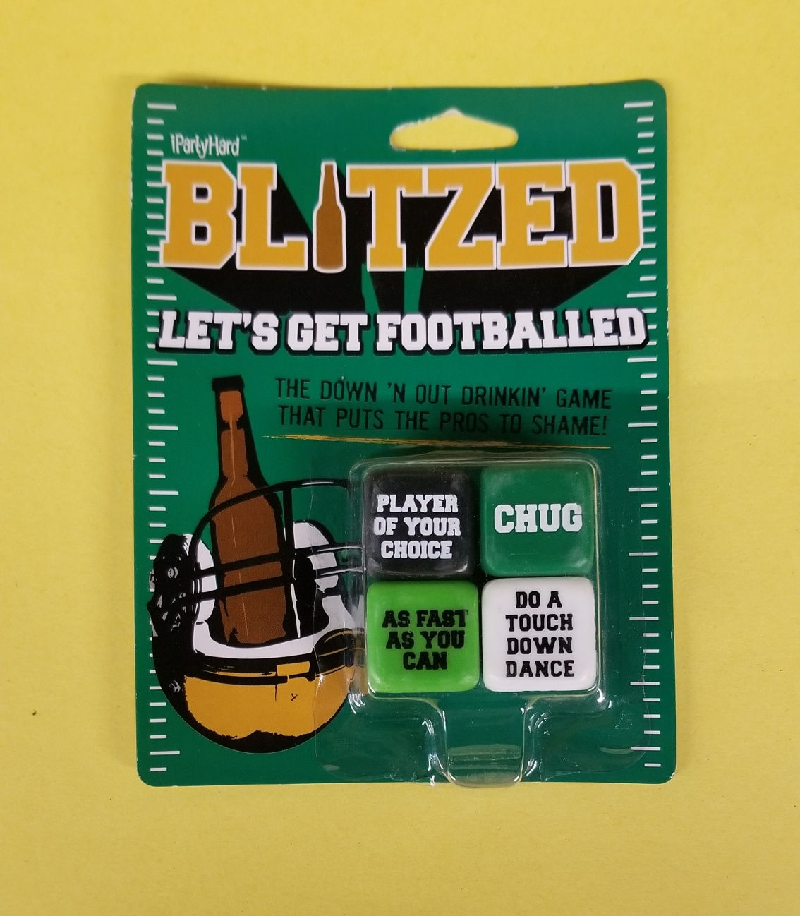 Footballed drinking game