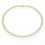 Thumbnail: Stainless steel Necklace Gold Plated 18k Crystal stones