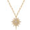 Thumbnail: Stainless steel Necklace Gold Plated 18k Crystal stones