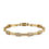 Thumbnail: Stainless steel Bracelet  18k Gold Plated Crystal stones