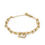 Thumbnail: Stainless steel Bracelet  18k Gold Plated Crystal stones