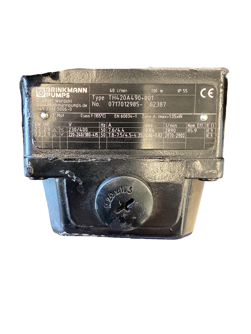 Miniaturbild: Brinkmann Eintauchpumpe Th420A490  40l/min 2,2kW