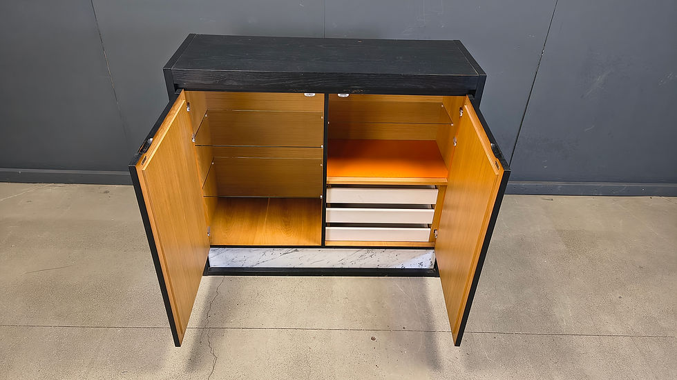 Thumbnail: Black brutalist bar cabinet, 1970s