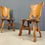 Thumbnail: Brutalist oak dining chairs, Netherlands - 1960s