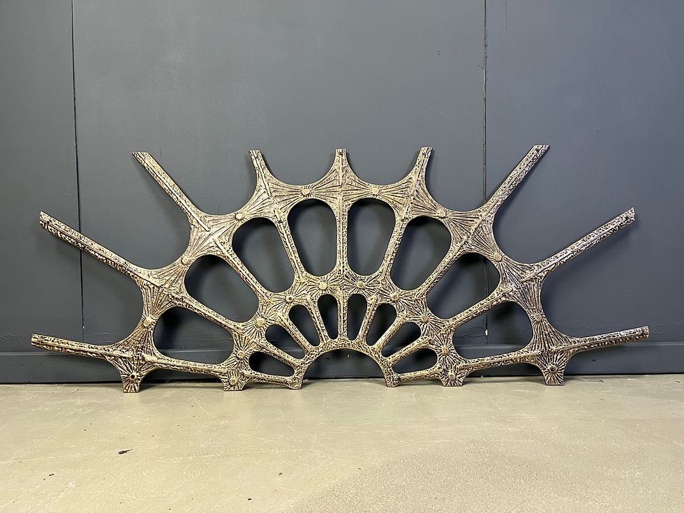 Vintage brutalist wall sculpture, 1970s