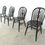 Thumbnail: Set of 4 ebonized Ercol Dining Chairs , 1950's