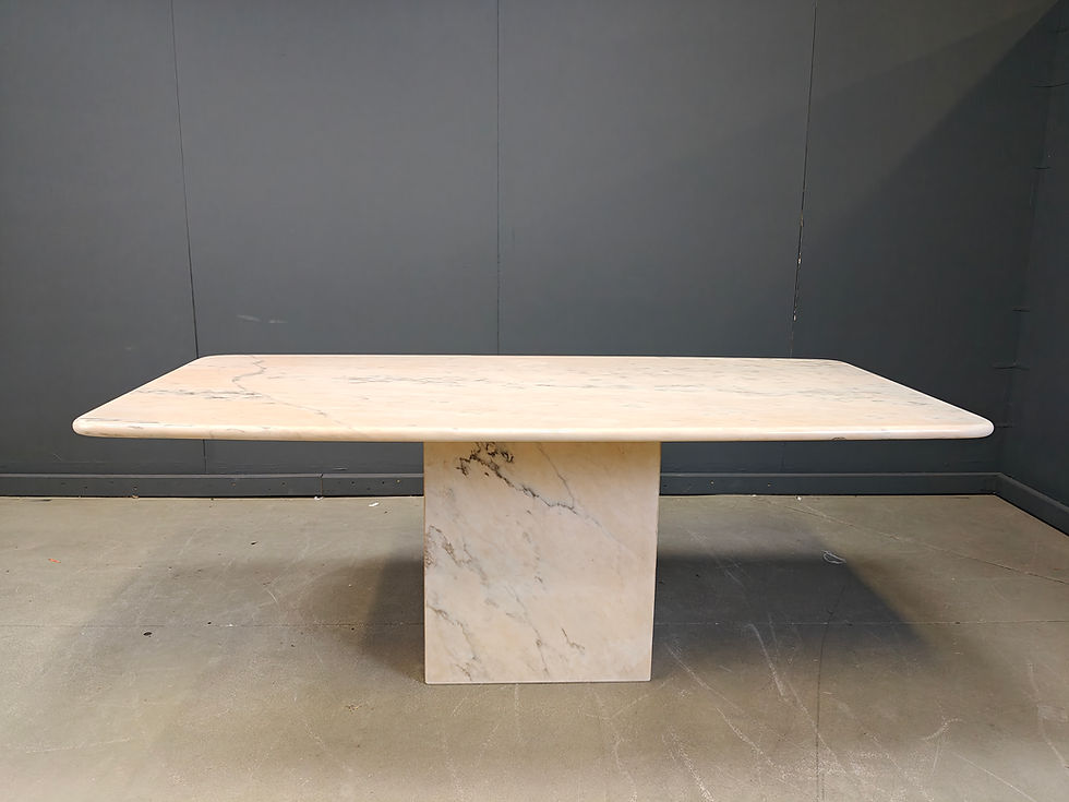 Vintage italian marble dining table, 1970s