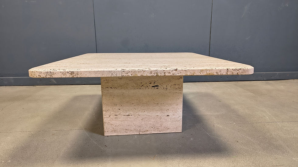Thumbnail: Vintage travertine coffee table, 1970s