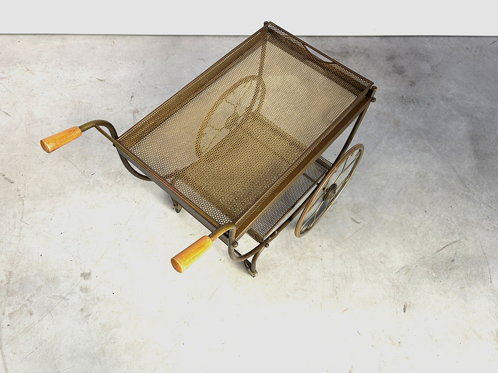 Thumbnail: Serving Trolley in Perforated Metal by Josef Frank for Svenskt Tenn, Sweden, 195