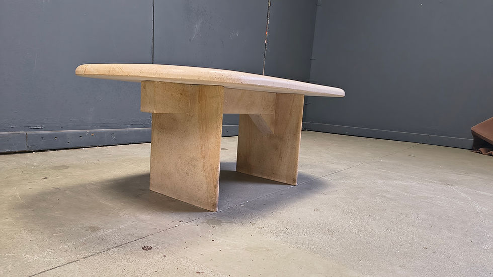 Thumbnail: Vintage italian travertine coffee table, 1970s