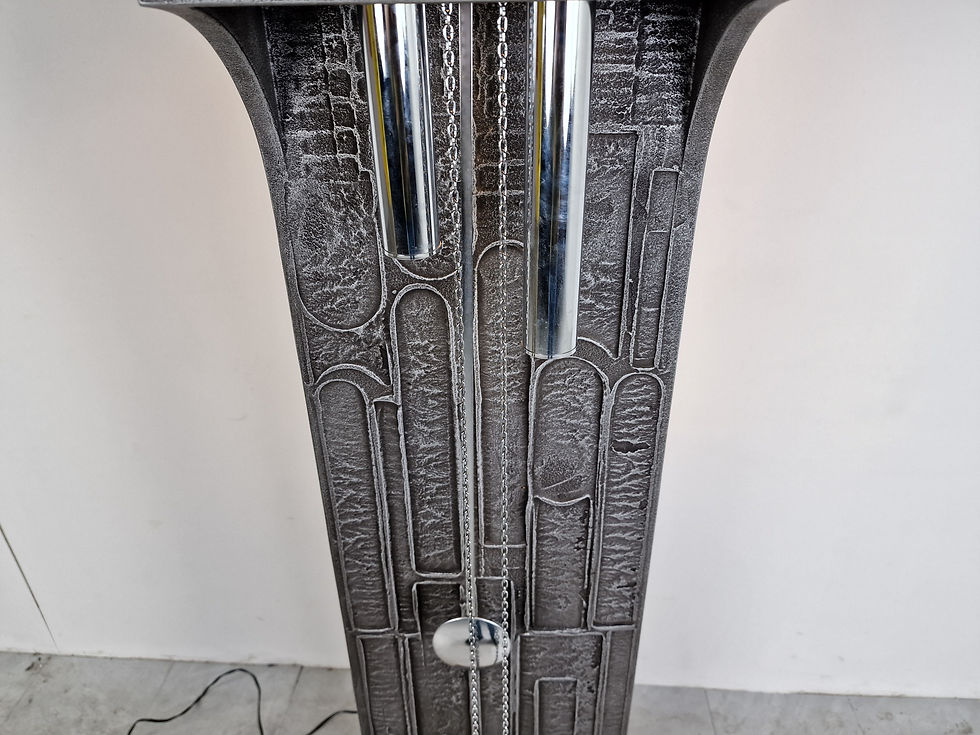 Thumbnail: Vintage brutalist standing clock, 1970s