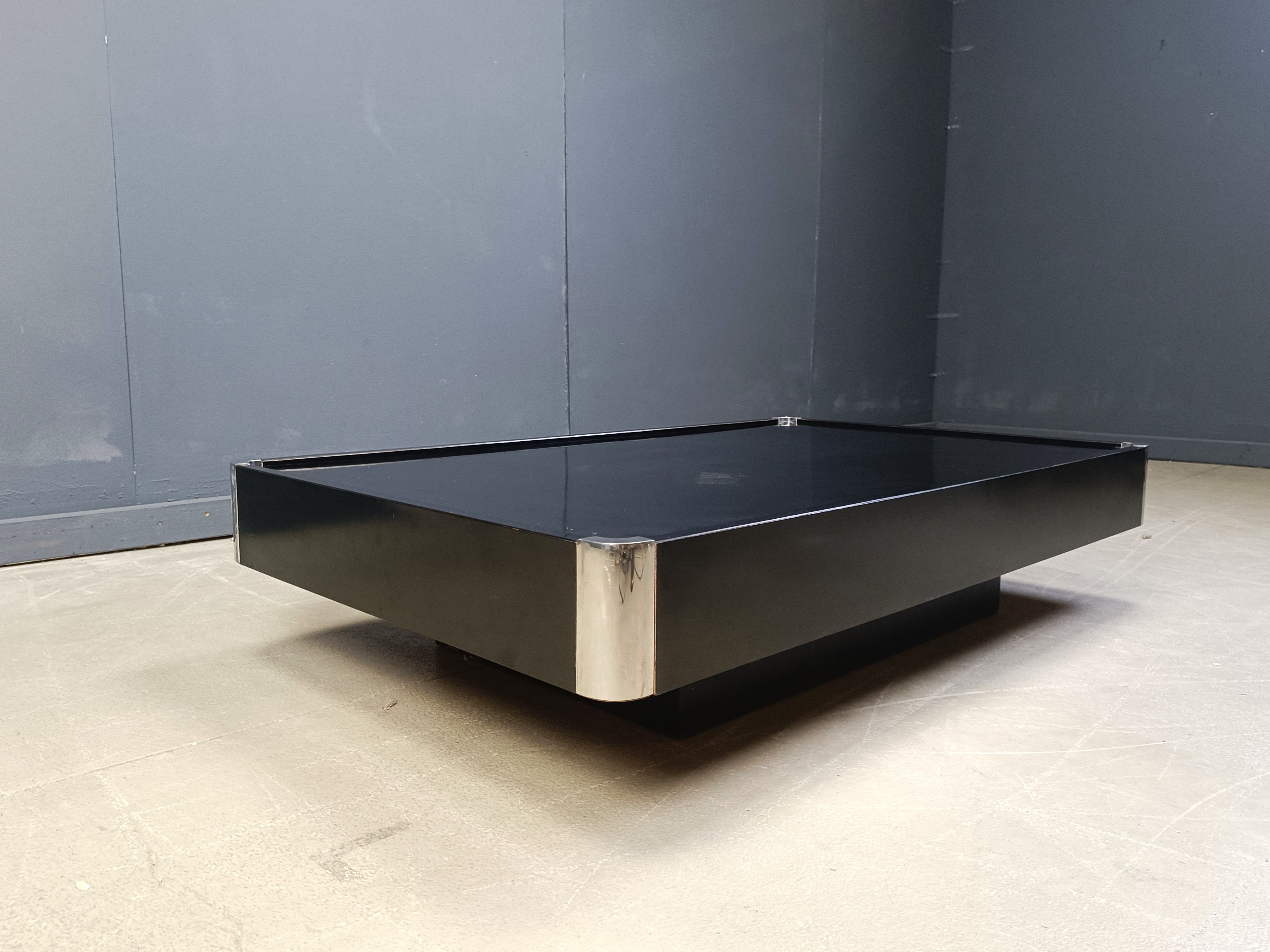 Vintage coffee table attributed to Willy Rizzo for Mario Sabot, 1970s