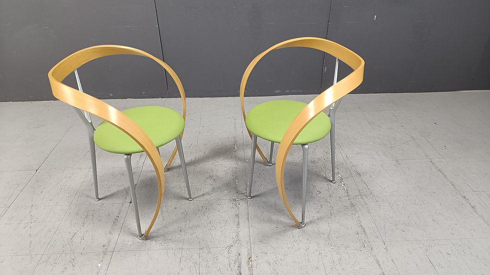 Thumbnail: Revers Dining Chairs by Andrea Branzi for Cassina, 1993, Set of 6