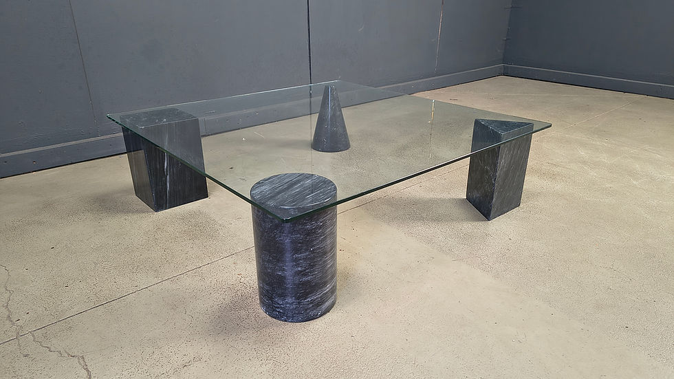 Thumbnail: Vintage italian marble coffee table, 1970s