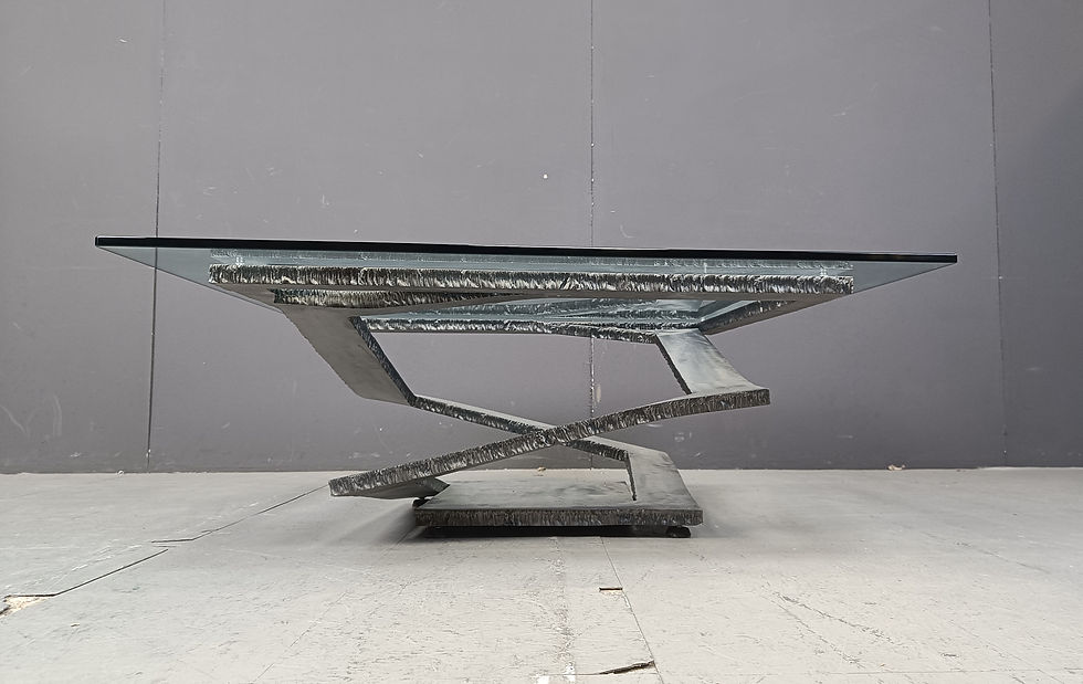 Thumbnail: Fleur de Fer coffee table by Maurice Barilone, 1980s