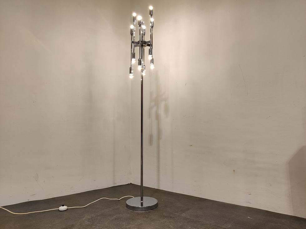 Thumbnail: Vintage chrome floor lamp, 1970s