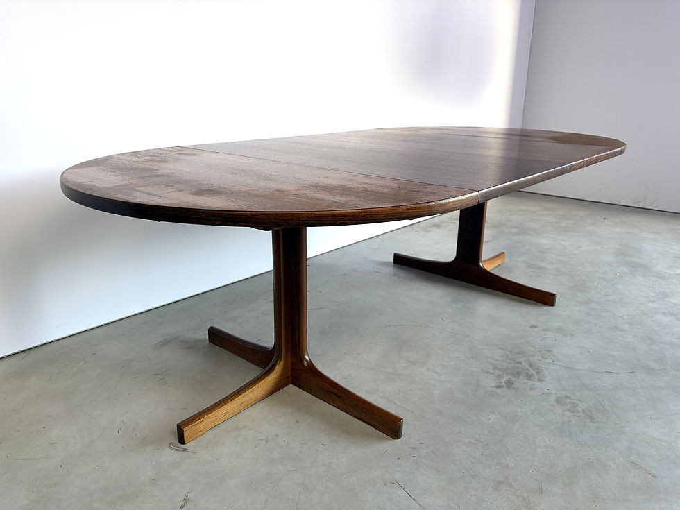 Thumbnail: Midcentury Swedish extendable dining table in teak, 1960s