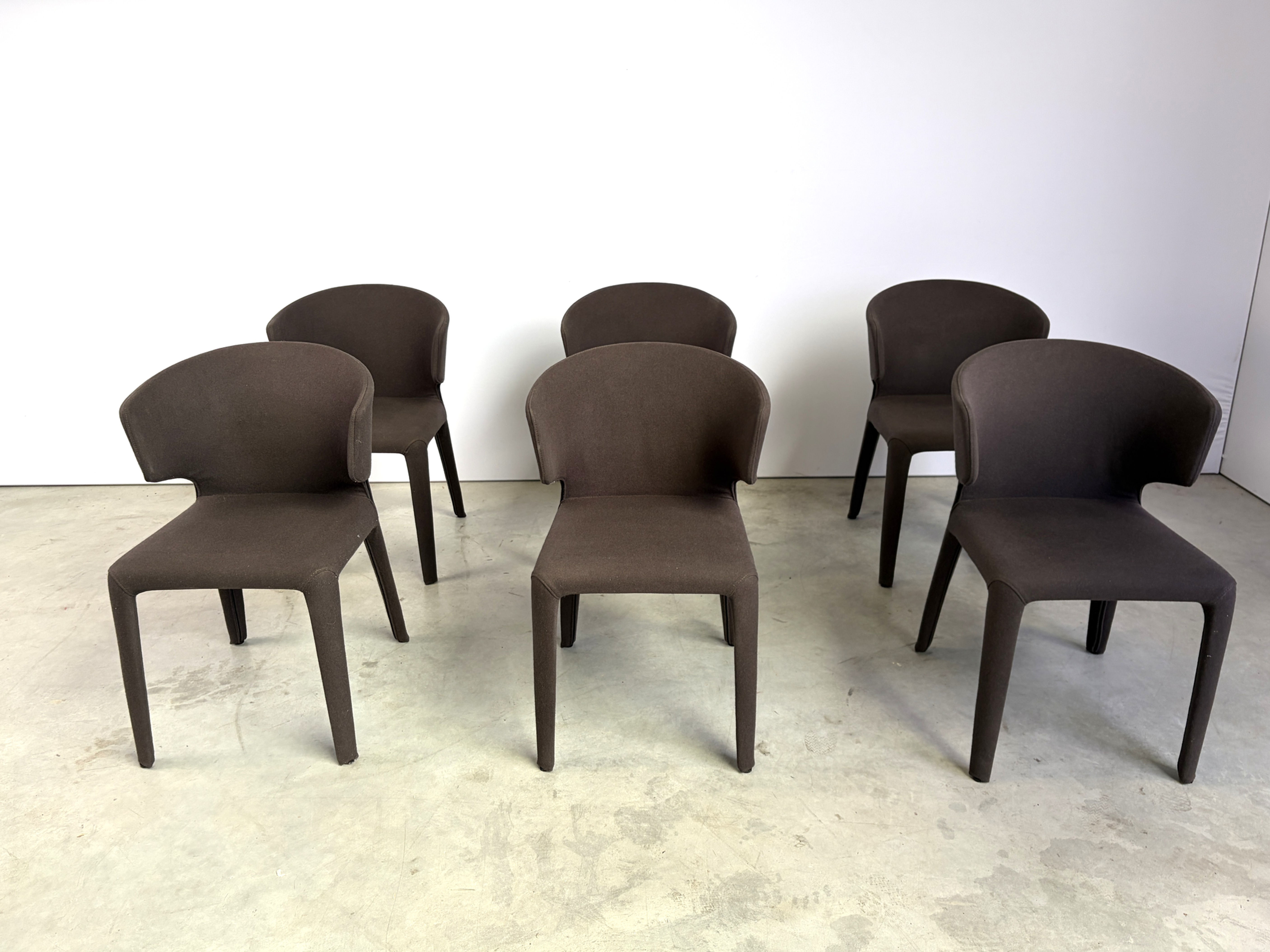 Hola 367 Chairs by Hannes Wettstein for Cassina, 2006, Set of 6