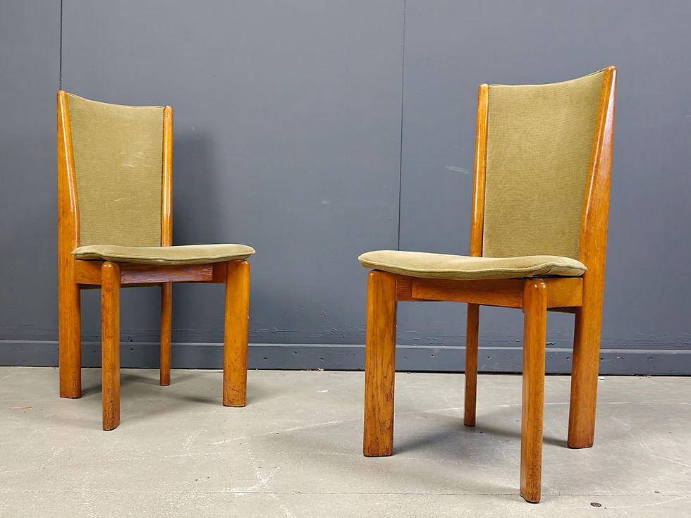 Thumbnail: Vintage danish dining chairs set of 6 - 1970s