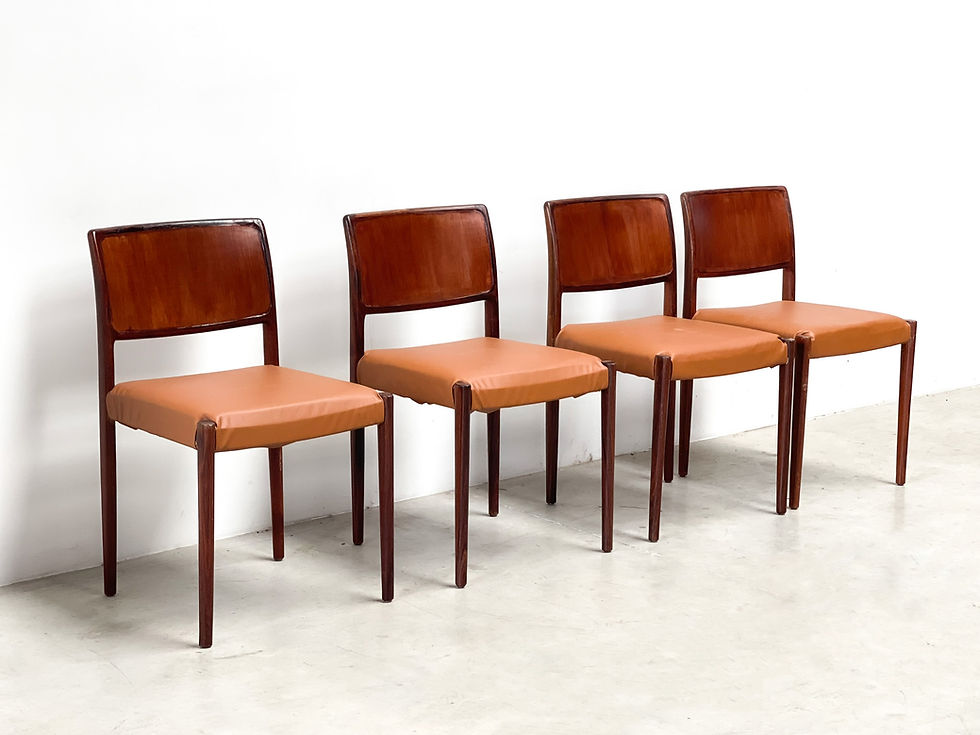 Vintage scandinavian dining chairs, 1970s
