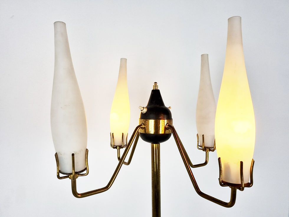 Thumbnail: Mid century floor lamp by Stilux Milano, 1950s