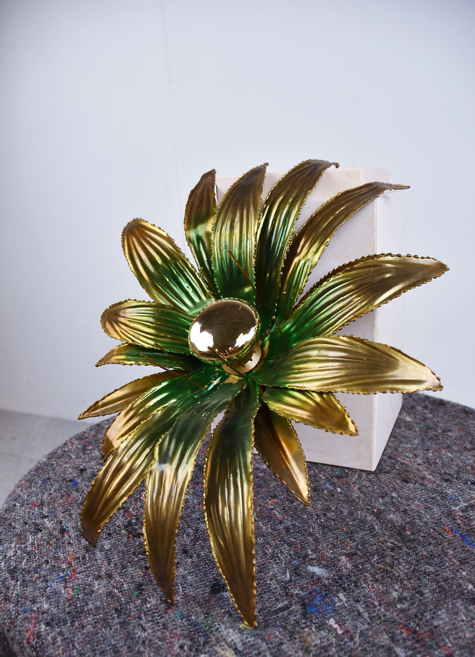 Thumbnail: Maison jansen flower wall lamp, 1970s