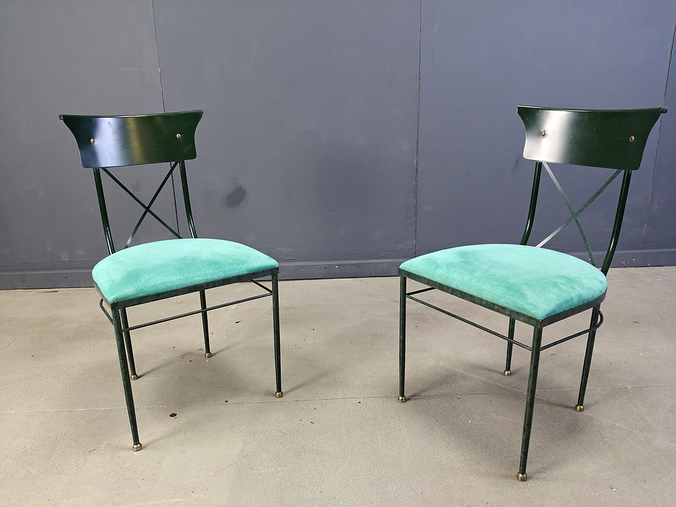 Thumbnail: Vintage dining chairs by Belgo chrom, set of 6 - 1970s