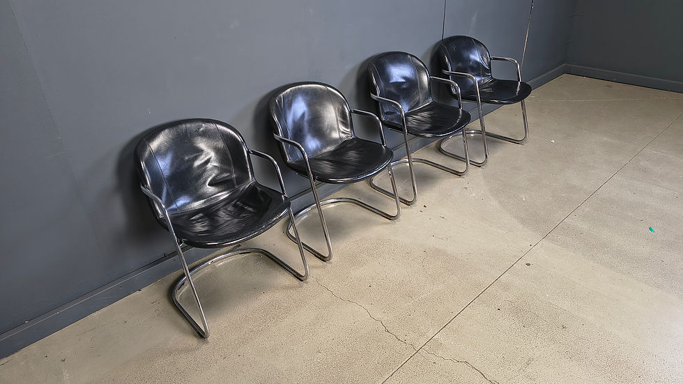 Thumbnail: Gastone Rinaldi Dining chairs for Thema Italy, 1970s - set of 4